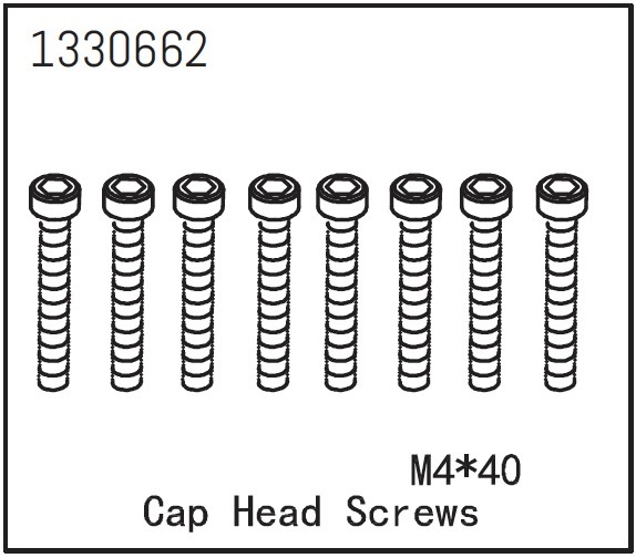 Absima Cap Head Screws M4*40 (8) 1 Absima Cap Head Screws M4*40 (8)