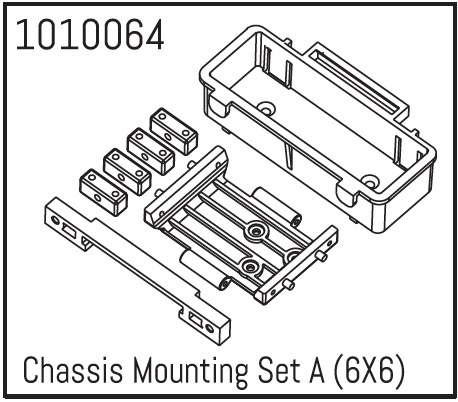 Absima Chassis Mounting Set A ( Trial Truck 6X6 ) 1 Absima Chassis Mounting Set A ( Trial Truck 6X6 )