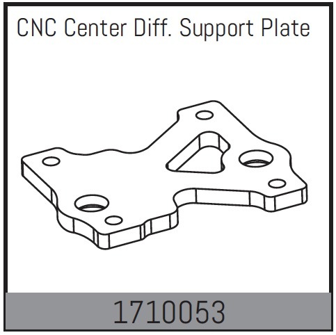 Absima CNC Center Diff. Support Plate 1 Absima CNC Center Diff. Support Plate