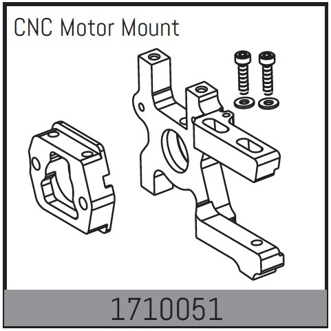 Absima CNC Motor Mount 1 Absima CNC Motor Mount