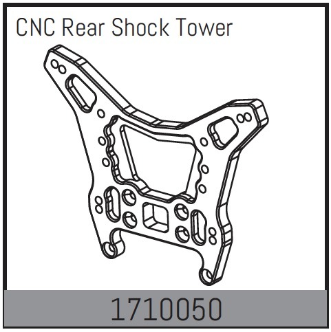 Absima CNC Rear Shock Tower 1 Absima CNC Rear Shock Tower