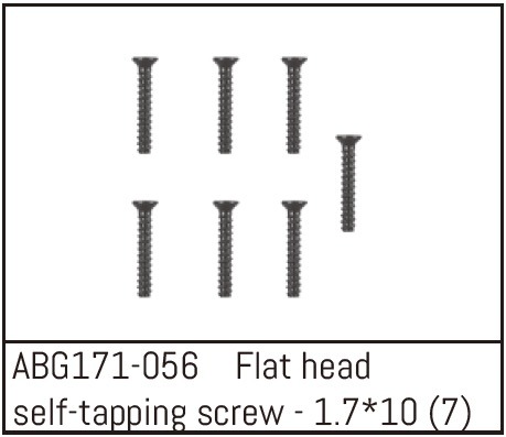 Absima Senkkopfschraube M1,7x10 (7) 1 Absima Countersunk Screw M1.7*10 (7)