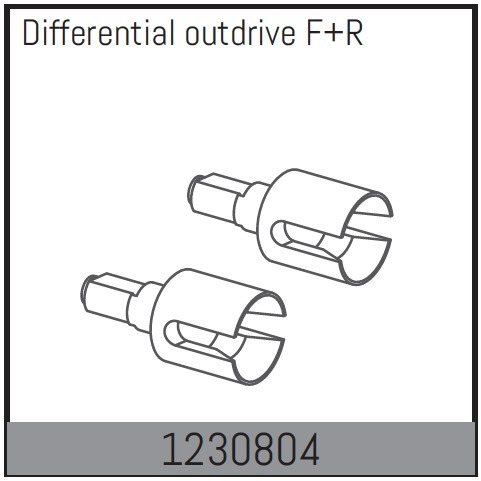 Absima Differential Outdrives front/rear 1 Absima Differential Outdrives front/rear