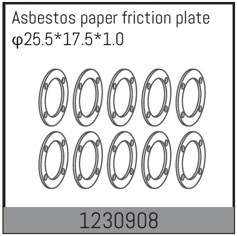 Absima Differential paper gasket 25.5*17.5*1.0 (10) 1 Absima Differential paper gasket 25.5*17.5*1.0 (10)