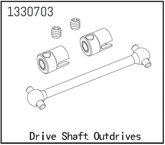 Absima Antriebswelle und Mitnehmer - BronX 1 Absima Drive Shaft and Outdrives - BronX
