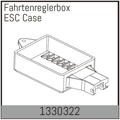 Absima ESC-kotelo (1330322) 1 Absima ESC Case (1330322)