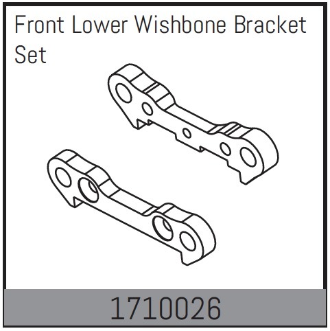 Absima Querlenker-Aufnahme-Set vorne unten 1 Absima Front Lower Wishbone Bracket Set