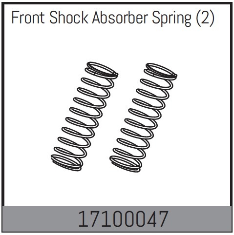 Absima vordere Stoßdämpferfeder (2) 1 Absima Front Shock Absorber Spring (2)