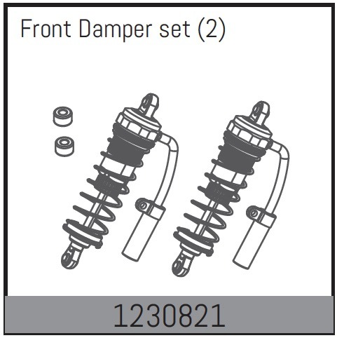 Absima Front Shock Set (2) 1 Absima Front Shock Set (2)