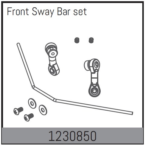 Absima Front Sway Bar Set 1 Absima Front Sway Bar Set
