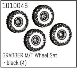Absima GRABBER M/T Wheel Set - black (4)