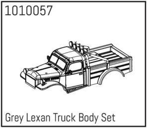 Absima Grey Lexan Power Wagon Body Set
