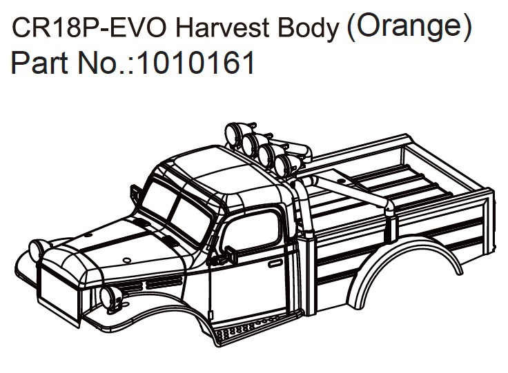 Absima Harvest Body (orange) - EVO 1:18 1 Absima Harvest Body (orange) - EVO 1:18