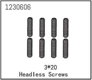 Absima Headless Screw M3x20mm (8) #1230606