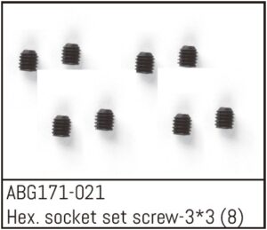 Absima Hex. Socket Set Screw M3*3 (8)