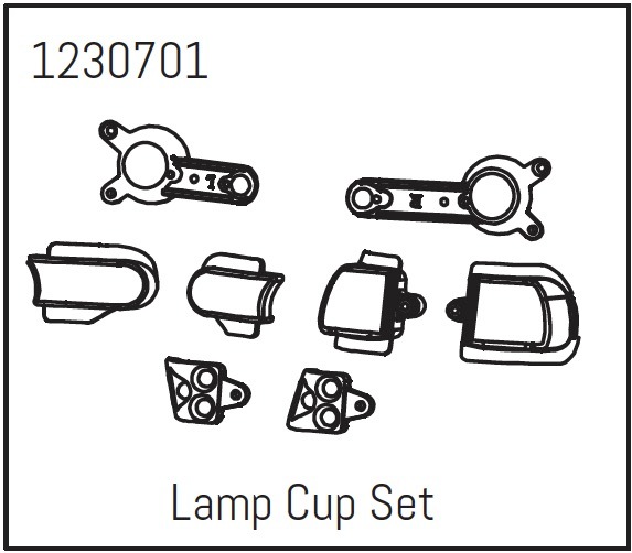 Absima Lampenbecher-Set - Khamba 1 Absima Lamp Cup Set - Khamba