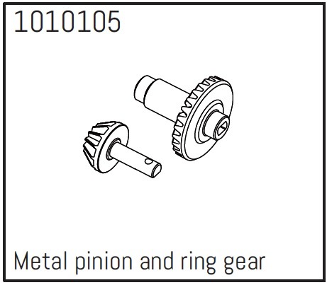 Absima Metal Pinion & Ring Gear - PRO Crawler 1:18 1 Absima Metal Pinion & Ring Gear - PRO Crawler 1:18