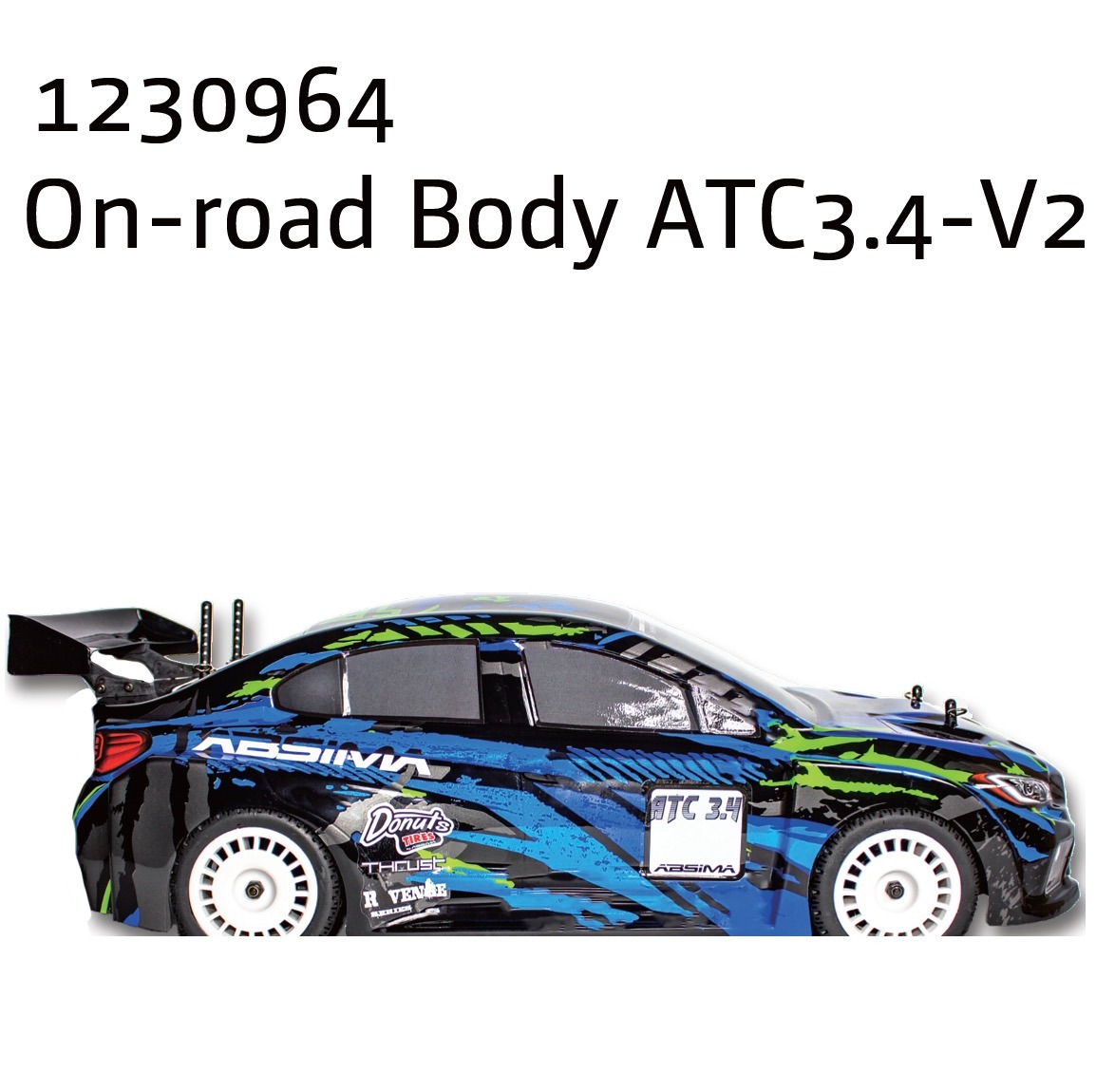 Absima On-road Body ATC3.4-V2 1 Absima On-road Body ATC3.4-V2