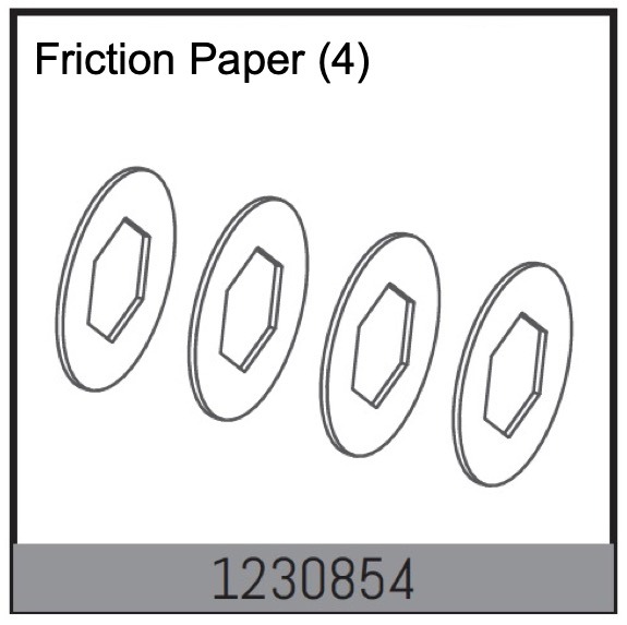 Absima Paper Slipper Gasket (4) 1 Absima Paper Slipper Gasket (4)