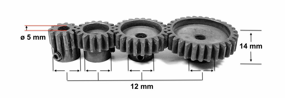 Absima Pinion Mod 1 15T Teras #2310364 3 Absima Pinion Mod 1 15T Teras #2310364