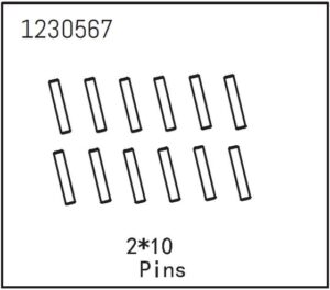 Absima Pins 2x10mm (10) #1230567