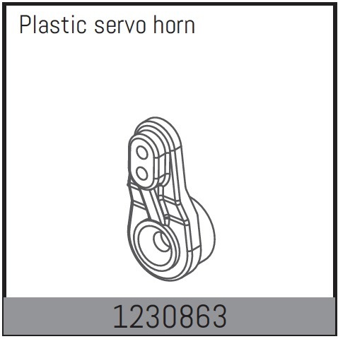 Absima Plastic Servo Arm 1 Absima Plastic Servo Arm