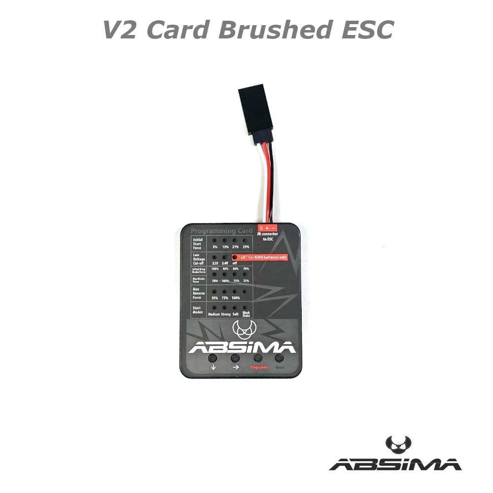 Absima Programming Card for V2 Brushed ESC (2110061) 1 Absima Programming Card for V2 Brushed ESC (2110061)