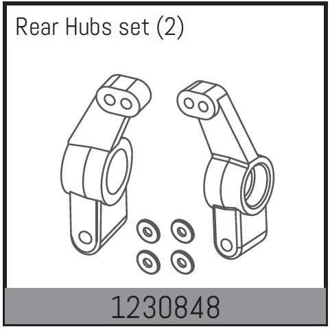 Absima Rear Hub Set 1 Absima Rear Hub Set