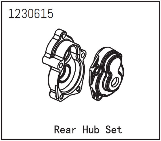 Absima Rear Hub Set 1 Absima Rear Hub Set