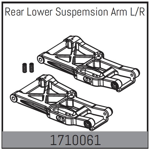Absima hinterer unterer Querlenker L/R 1 Absima Rear Lower Suspemsion Arm L/R