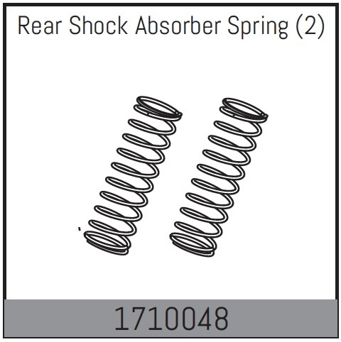 Absima Hintere Stoßdämpferfeder (2) 1 Absima Rear Shock Absorber Spring (2)
