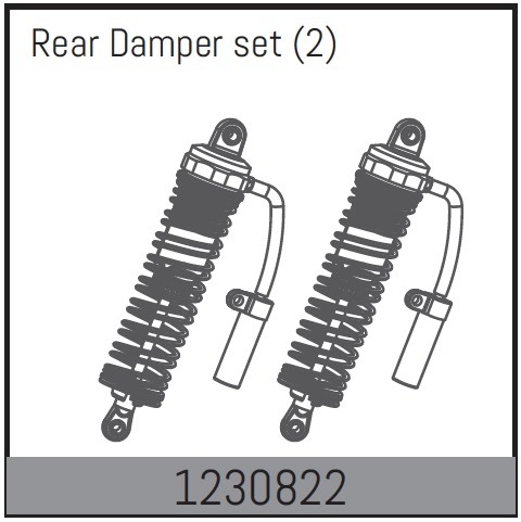 Absima Rear Shock Set (2) 1 Absima Rear Shock Set (2)