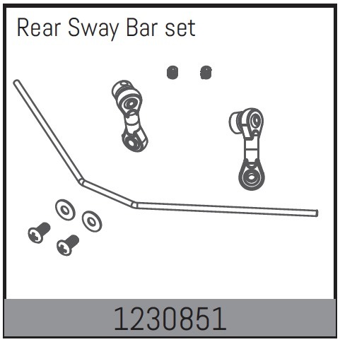 Absima Rear Sway Bar Set 1 Absima Rear Sway Bar Set