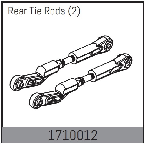 Absima Hintere Spurstangen (2) 1 Absima Rear Tie Rods (2)