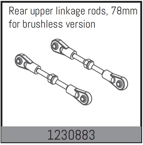 Absima Rear Turnbuckles 70-78mm (2) 1 Absima Rear Turnbuckles 70-78mm (2)