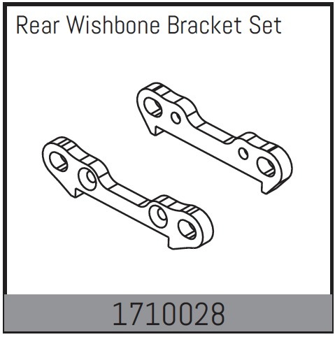 Absima Hinterer Querlenkerhalter-Set 1 Absima Rear Wishbone Bracket Set