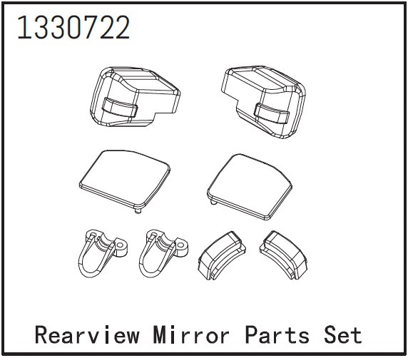 Absima Rückspiegel-Set - BronX 1 Absima Rearview Mirror Parts Set - BronX
