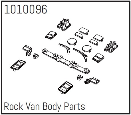 Absima Rock Van Body Parts - PRO Crawler 1:18 1 Absima Rock Van Body Parts - PRO Crawler 1:18