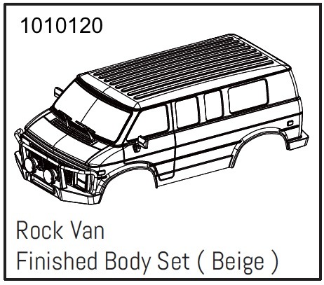 Absima Rock Van PC Body Set (beige) - PRO Crawler 1:18 1 Absima Rock Van PC Body Set (beige) - PRO Crawler 1:18