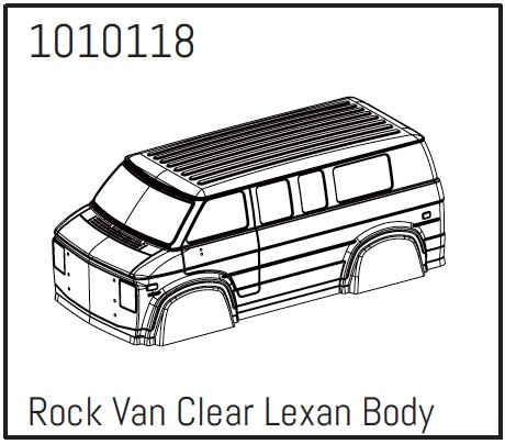 Absima Rock Van PC Body (unpainted) - PRO Crawler 1:18 1 Absima Rock Van PC Body (unpainted) - PRO Crawler 1:18