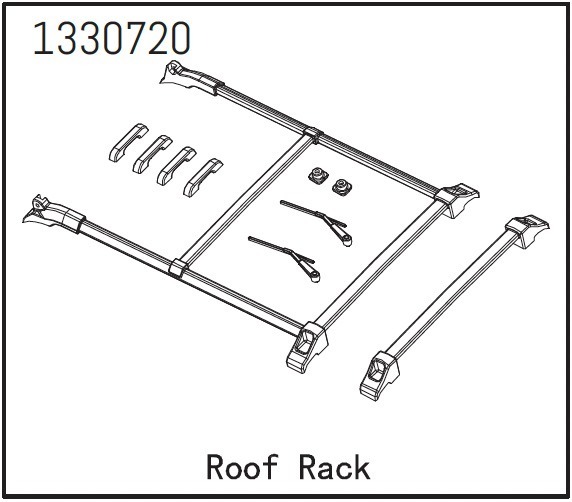 Absima Roof Rack Set - BronX 1 Absima Roof Rack Set - BronX