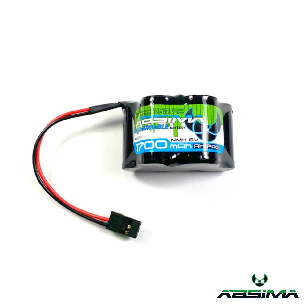 Absima RX NiMH Hump 6.0V 1700 (JR) 1 Absima RX NiMH Hump 6.0V 1700 (JR)