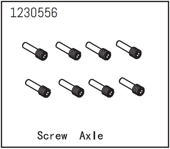 Absima Schraubachse (6) 1 Absima Screw Axle (6)