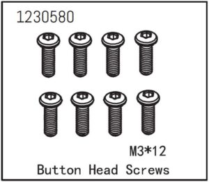 Absima Screw BH M3x12mm (8) #1230580
