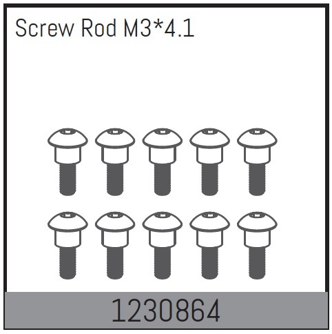 Absima Screw Rods M3*4.1 (10) 1 Absima Screw Rods M3*4.1 (10)
