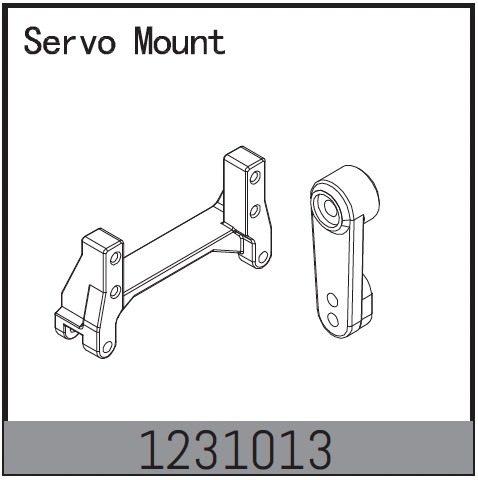 Absima Servo Mount - CR3.4eco 1 Absima Servo Mount - CR3.4eco