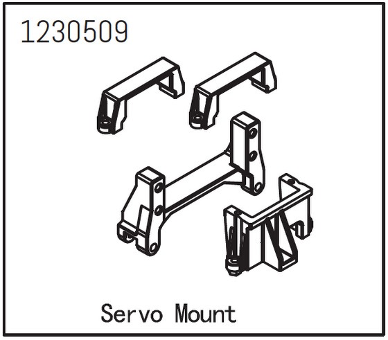 Absima Servo Mount 1 Absima Servo Mount