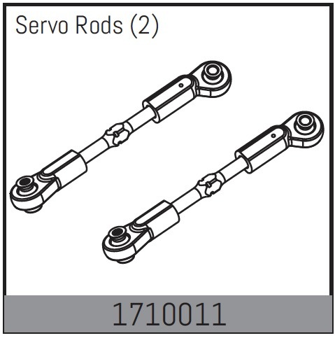 Absima Servogestänge (2) 1 Absima Servo Rods (2)