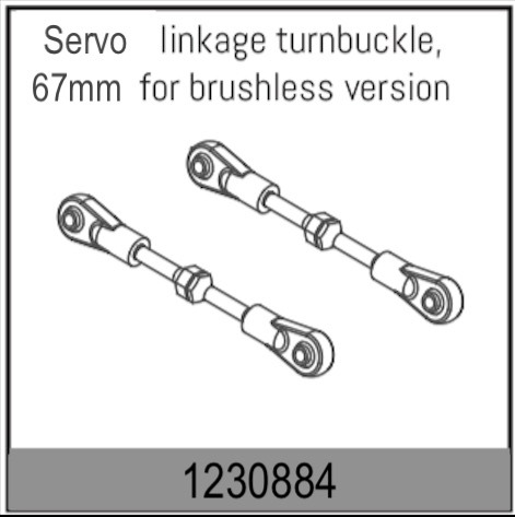 Absima Servo Turnbuckles 59-67mm (2) 1 Absima Servo Turnbuckles 59-67mm (2)