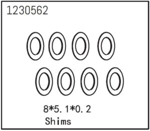 Absima Shims 8x5.1x0.2 (8) #1230562